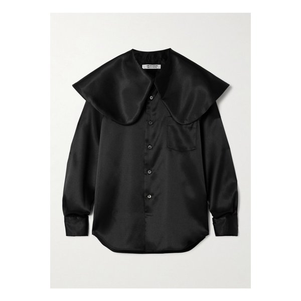 레이어드 새틴 블라우스 블랙 1647597358553805