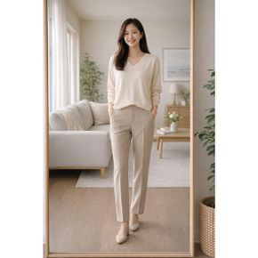 여자 얇고 가벼운 브이넥 간절기 기본 니트 택1 국내산1092_P417615116