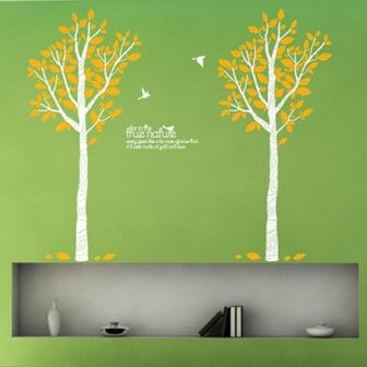 텐바이텐 기분좋은날 (나무 1그루) 그래픽스티커 포인트 시트지 스티커벽지