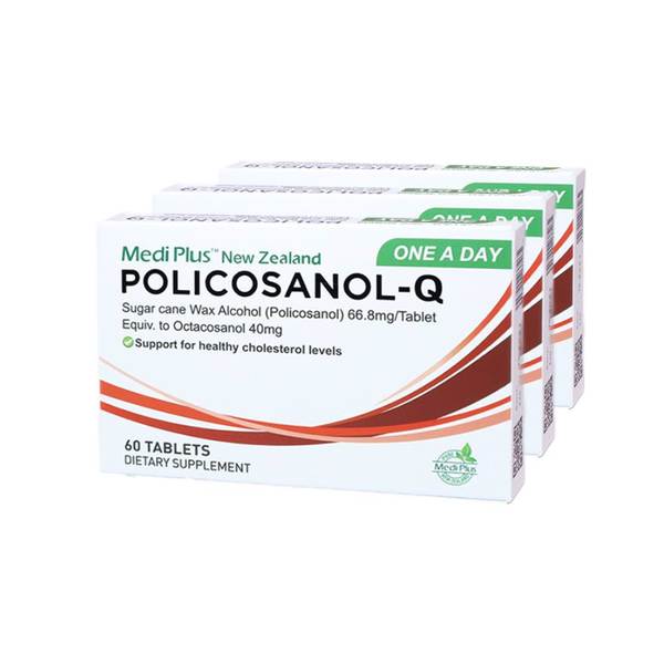 메디플러스 폴리코사놀 Policosanol-Q 66.8mg 60정 x3