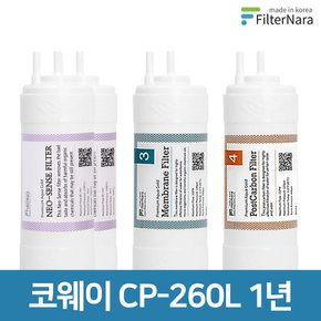 코웨이 CP-260L (UF) 고품질 정수기 필터 호환 1년 세트