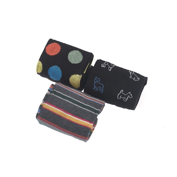 블랙 3PACK 양말 M1A_SOCK_U938_79_BLACK