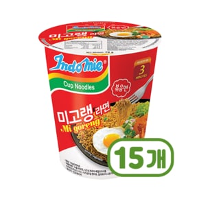 인도미 미고랭라면 용기컵볶음비빔면 70g x 15개