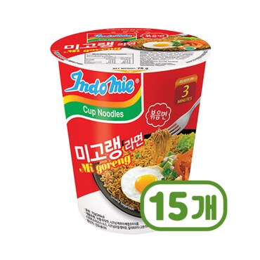  인도미 미고랭라면 용기컵볶음비빔면 70g x 15개