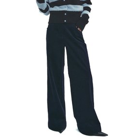 Corduroy Banding Pants 004 - Peacock