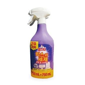 욕실청소 홈스타 락스와세제 후로랄향 750ml x2입