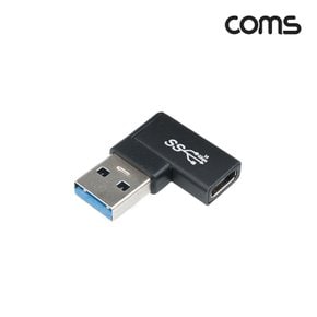 IH007 Coms USB 3.1 Type C 젠더 C타입 to USB 3.0 A 좌향꺾임
