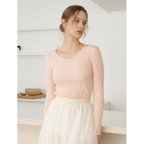 소프트 V넥 데일리 긴팔 니트  EC1KT006D _P415907246
