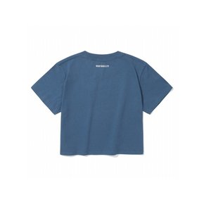 SIMPLE LOGO WOMEN CROP S/S T-SHIRTS 프렌치블루