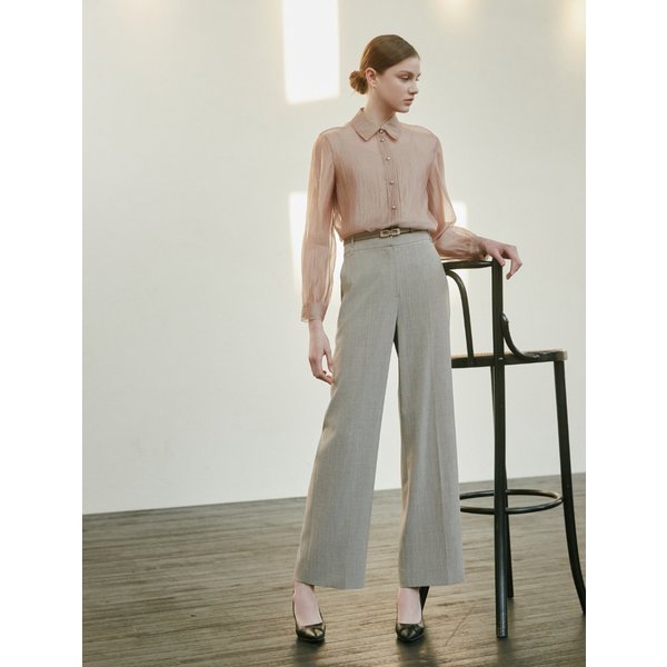 [파주점] 벨티드 멜란지 와이드 팬츠 JS4B0SL722