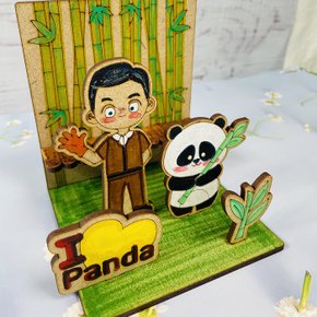 영원한 푸푸팬더 나무공예 우드소품 만들기 색칠놀이 diy kit