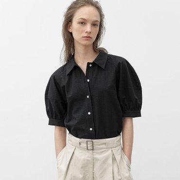 나인(Atelier Nain) [25S/S](택가:79,000원)래글런 퍼프 링클 블라우스(BL-4342)