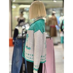 [파주점] 프린트 루즈핏 가디건 BAKC63461-GR