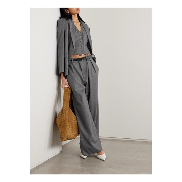 워드로브 NYC 크롭 울 트윌 베스트 차콜 1647597315068729