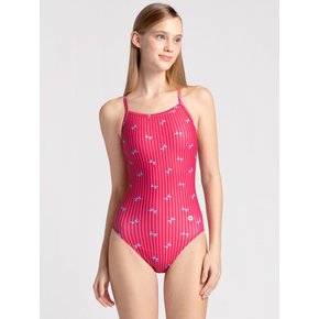 Sweet ribbon V-back red