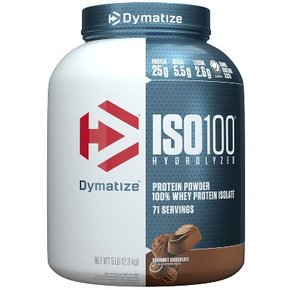 Dymatize ISO100 가수분해 유청 단백질 파우더 - 미식가 초콜릿 - 5 LB 프로틴