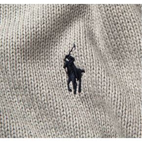 26SS 랄프 로렌 긴팔 티셔츠 710810846004HEATHER Light grey