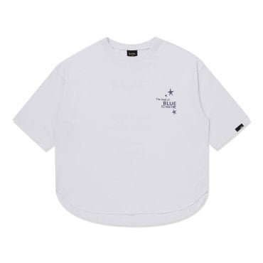 블루테일 [ 25FW  신세계강남점 단독 특가상품 ] AZG8TS01WT  오버핏 화이트 반팔 티셔츠