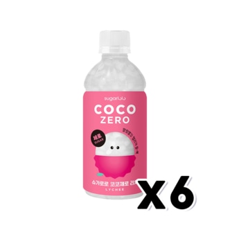  슈가로로 코코제로 리치 페트음료 340ml x 6개