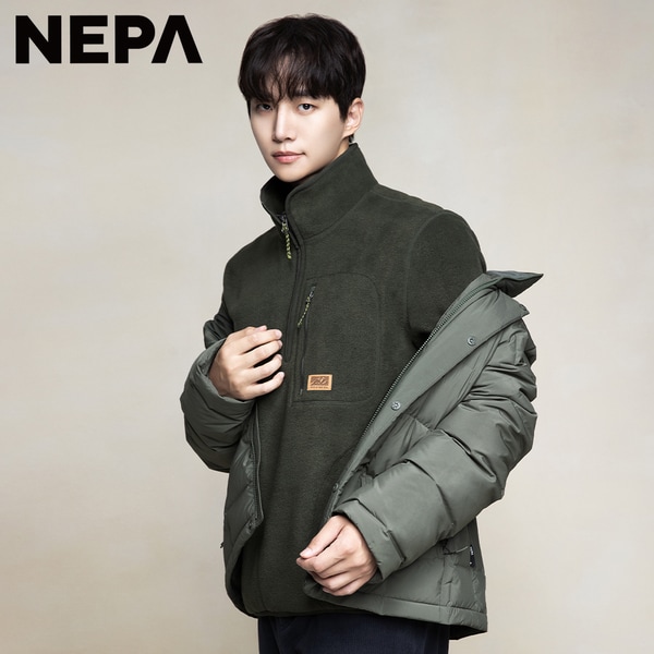 [부산점] 남성 플러피 플리스 반집업 티셔츠 7L75464