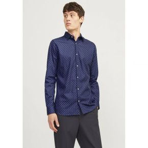 5089872 Jack  Jones JJJOE PRINT SHIRT - Formal shirt navy blazer detail/ditsy