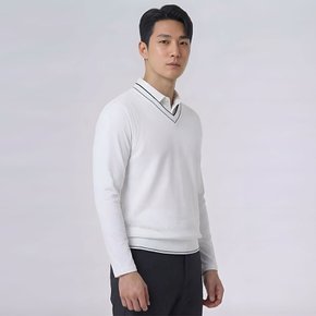 에포크헤리티지 남성 시그니처 배색 메쉬 골프 조끼 EHSVT03