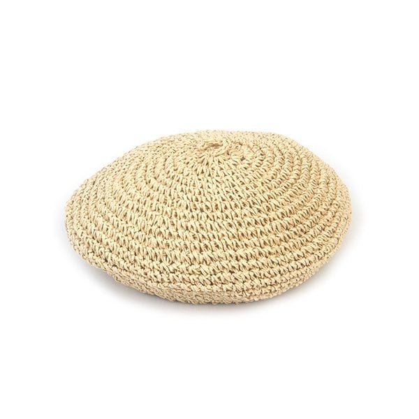 Rattan Summer Beige Beret 여름베레모