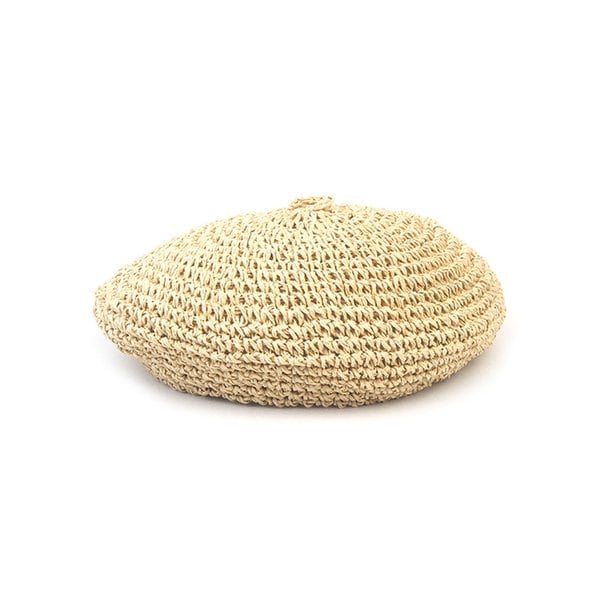 Rattan Summer Beige Beret 여름베레모