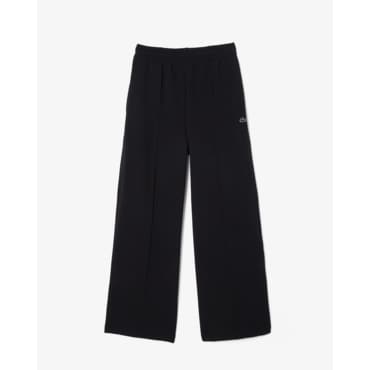 라코스테 (여성) 25SS 더블페이스 와이드 스웻팬츠 XF0767-55G 031 (블랙)