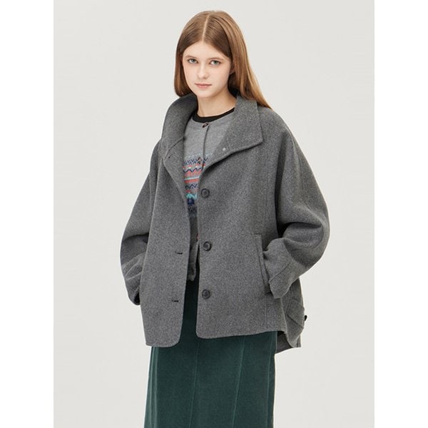 돌먼 후드 울 코트_BACT63561MG