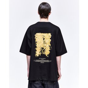 [파주점] CROSSING STROKES 페인티드 티셔츠  SH3TS900BK