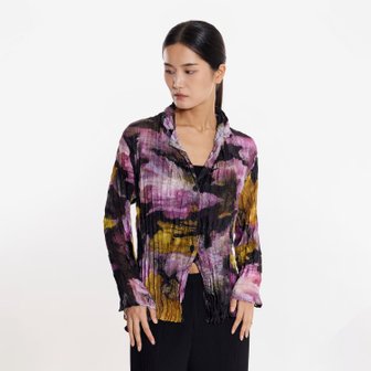 신세계라이브쇼핑 [플리츠미] 프린트 핸즈 플리츠 자켓_PPJKF225037