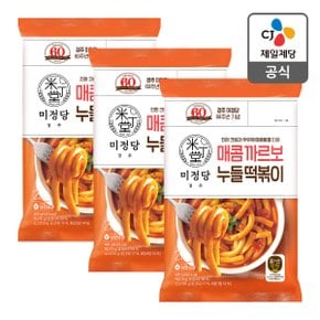 [본사배송] 미정당 매콤까르보나라누들떡볶이 400g X 3개