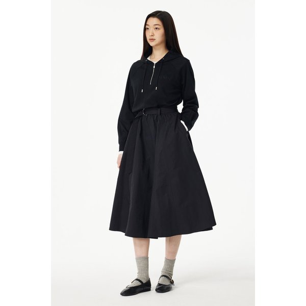 벨티드 하프 집업 후드 원피스 7255137104199