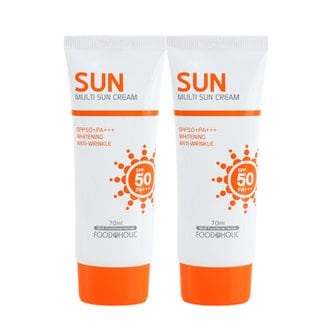 푸드어홀릭 (1+1)푸드어홀릭 멀티 선크림 70ml SPF50/PA+++