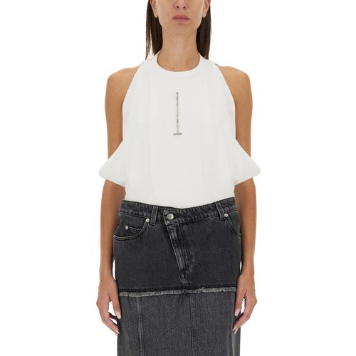 알렌산더 맥퀸 여성 티셔츠 슬리브리스 FW24 804191 QLADW9000