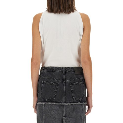 알렌산더 맥퀸 여성 티셔츠 슬리브리스 FW24 804191 QLADW9000