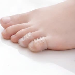 발톱보호 발가락 골무 캡 구멍 실리콘 보호커버 1p