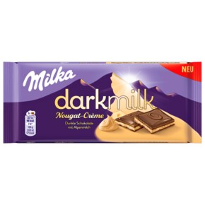 밀카 Milka 다크 밀크 초콜릿 누가 크림 85g