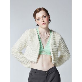 CLUMSY OPEN CARDIGAN - IVORY