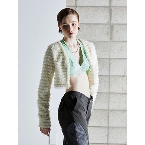 CLUMSY OPEN CARDIGAN - IVORY