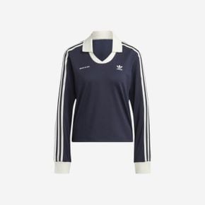 (W) 아디다스 x 스포티 앤 리치 롱슬리브 풋볼 저지 레전드 잉크 - US 사이즈 (W) Adidas x Spor