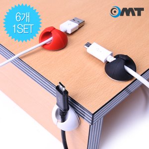 OMT CABLE DROP 6개 1세트 선정리 케이블정리 선정리클립 케이블드랍