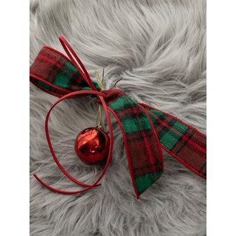 아티파티 레드홀리데이 크리스마스 리본 오너먼트 단품