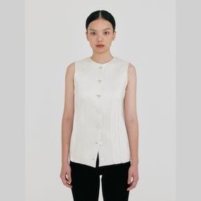 ZIVE Crewneck Waistcoat - Ivory