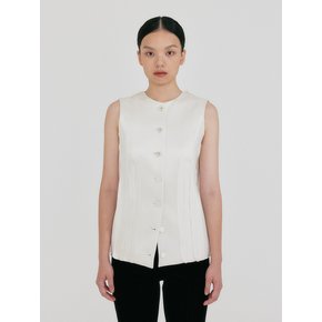 ZIVE Crewneck Waistcoat - Ivory