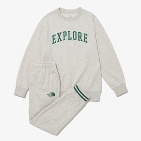 NM5MP04 키즈 익스플로링 스웨 세트 KS EXPLORE SWEAT SET