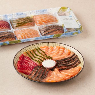 [SSG] [냉장] 콰트로 연어회 플레이트 (300g/팩)