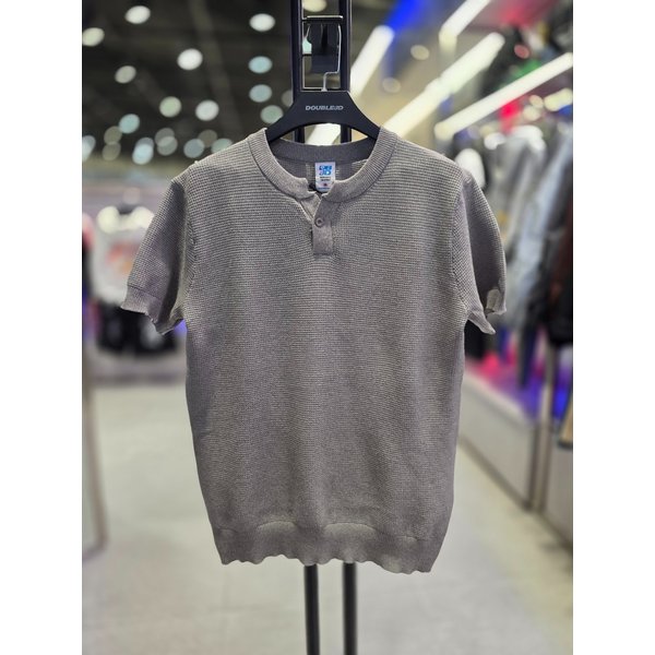 [시흥점] 26 1버튼 라운드니트 반팔티(그레이)/JHZZ10408GY