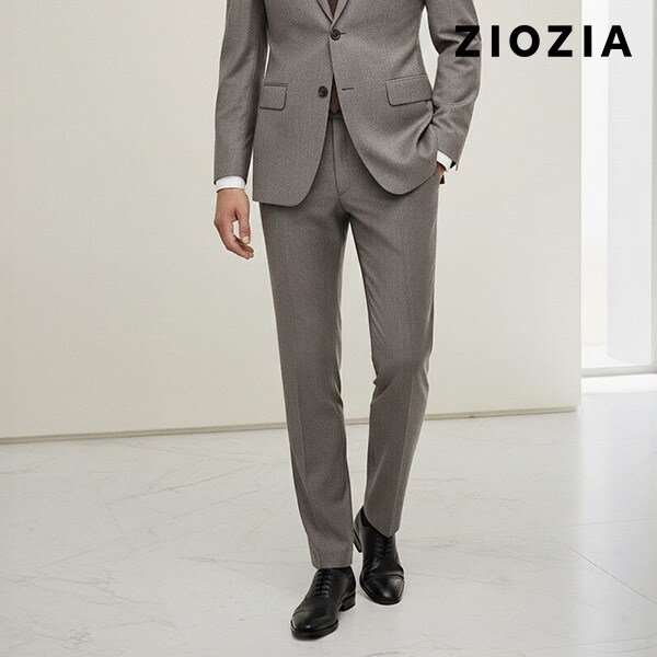 [지오지아] 캐시미어 스트레치 베이지 무빙 정장팬츠 (AAD4SP1402_DBE)